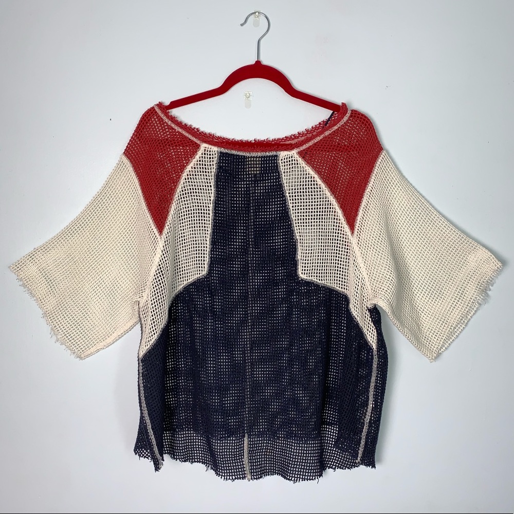 Free People Open Knit Top